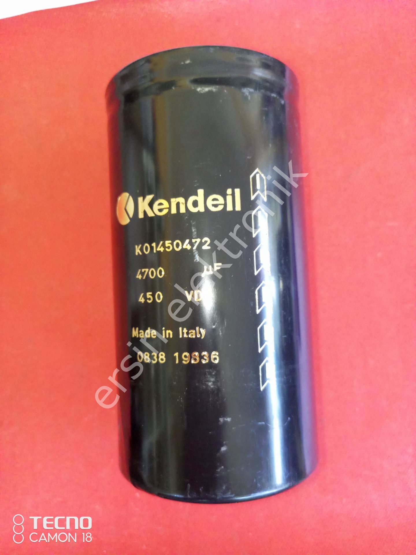 4700uF 450V Elektrolitik Kondansator (71X144mm) (Çikma garantili)