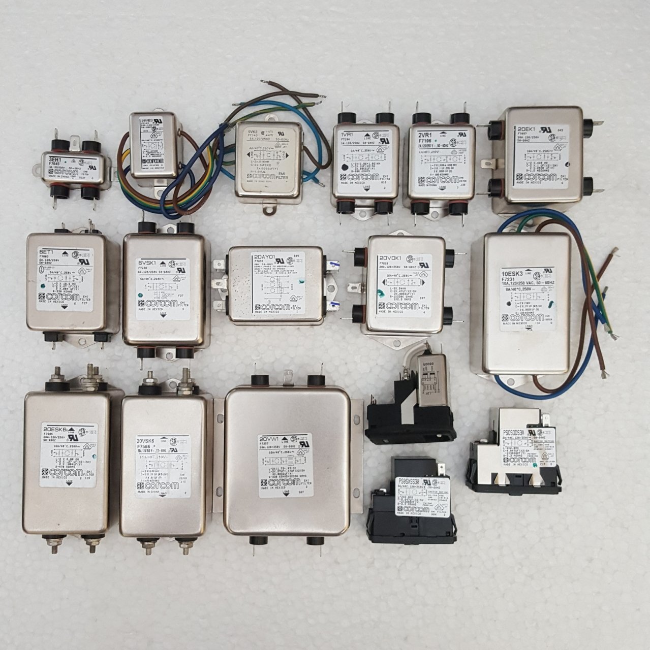 EMİ FİLTER  GÖRSELLERİ 1A  / 20A 250V Arası Orjinal