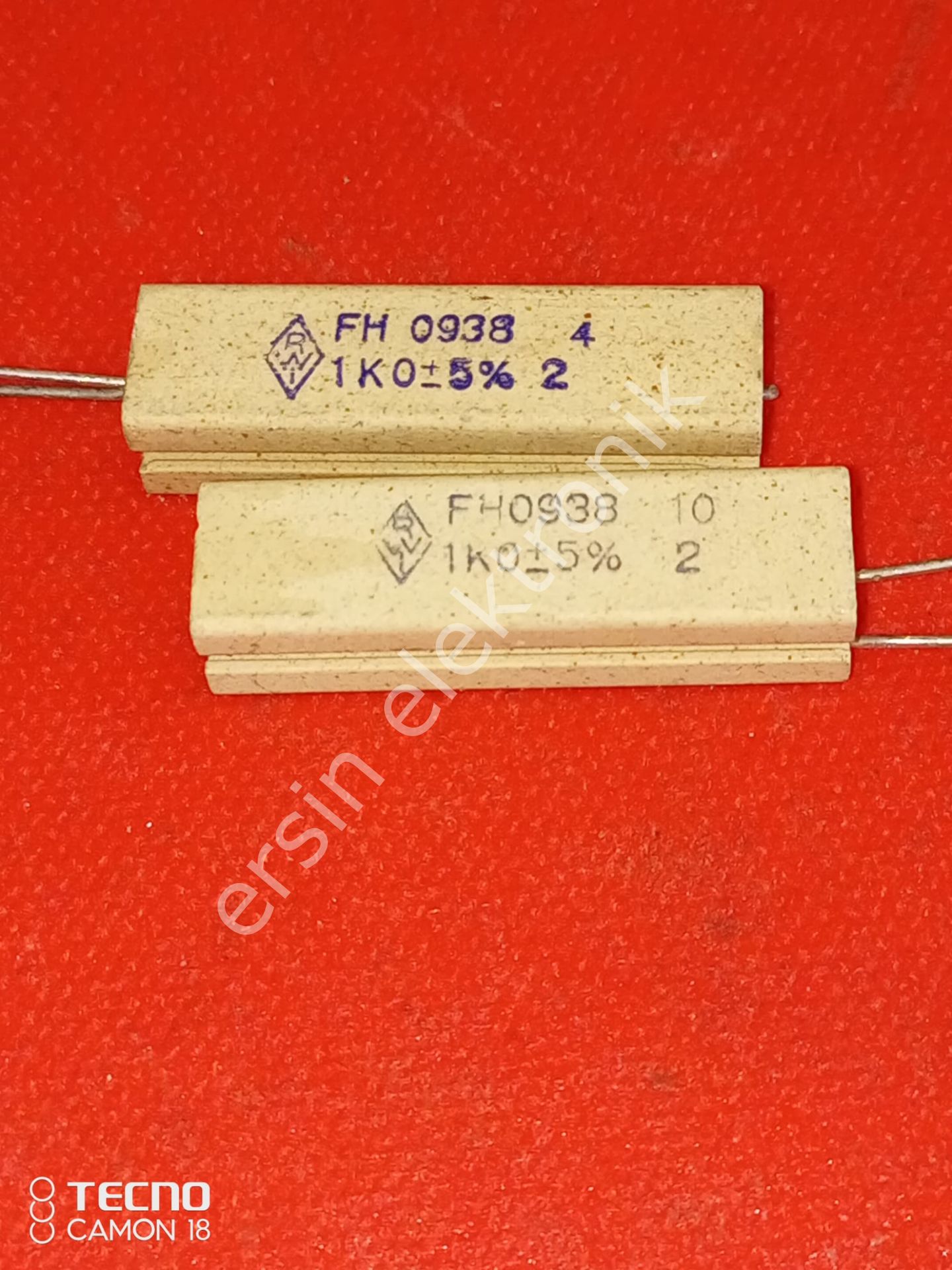 1K 10W Taş Direnç (Radyal)
