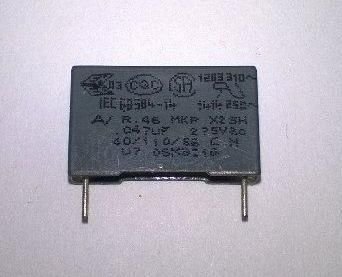 47nF 275V Polyester Kondansatör  (Pin Aralığı:15mm)