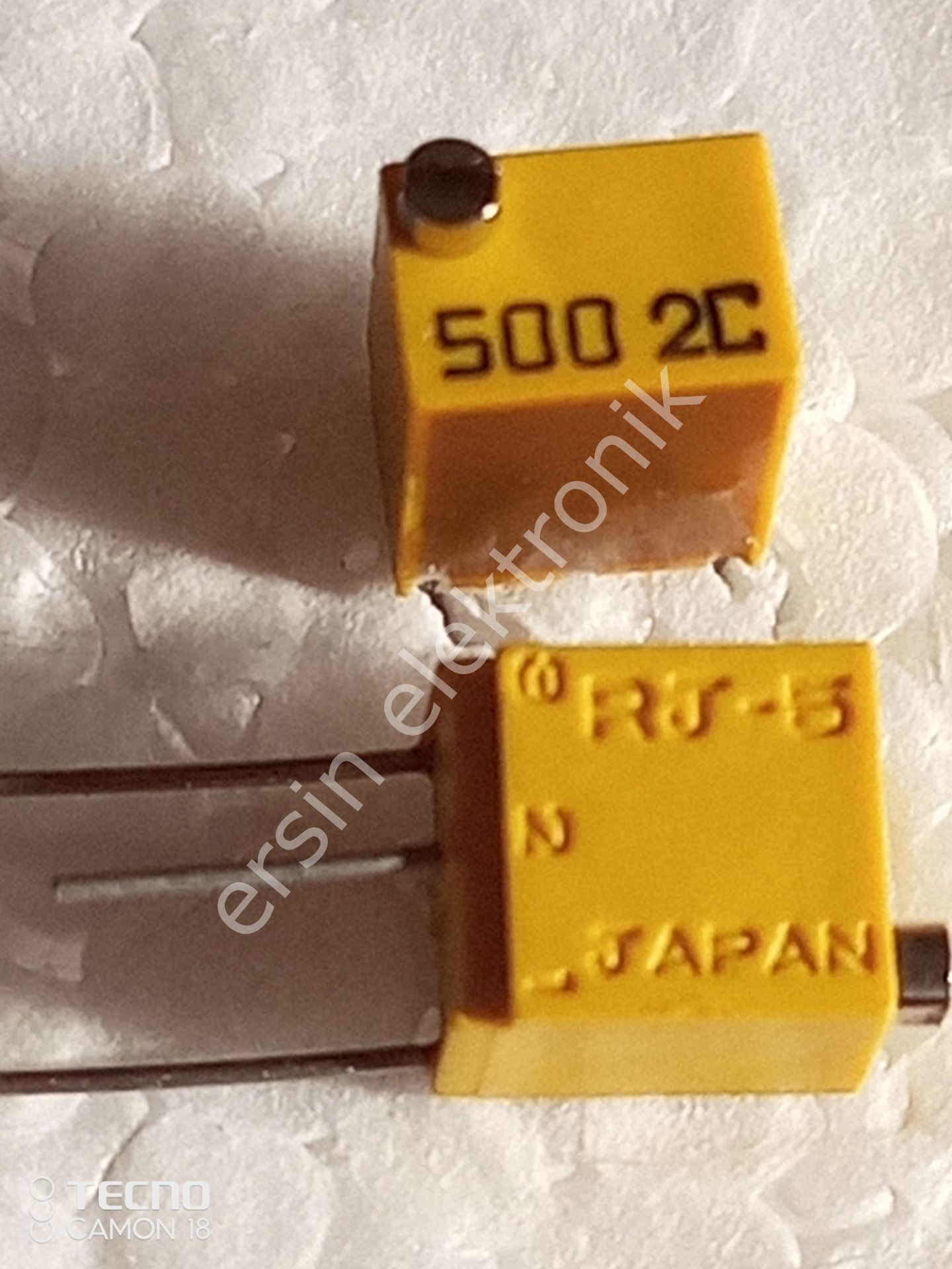 50R Dik Trimpot (RJ-5W) Çok Turlu (JAPAN)