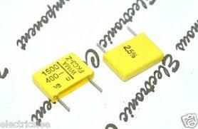 1.5nF (1500pf) 400V Polyester Kondansatör (Pin aralığı :10mm)