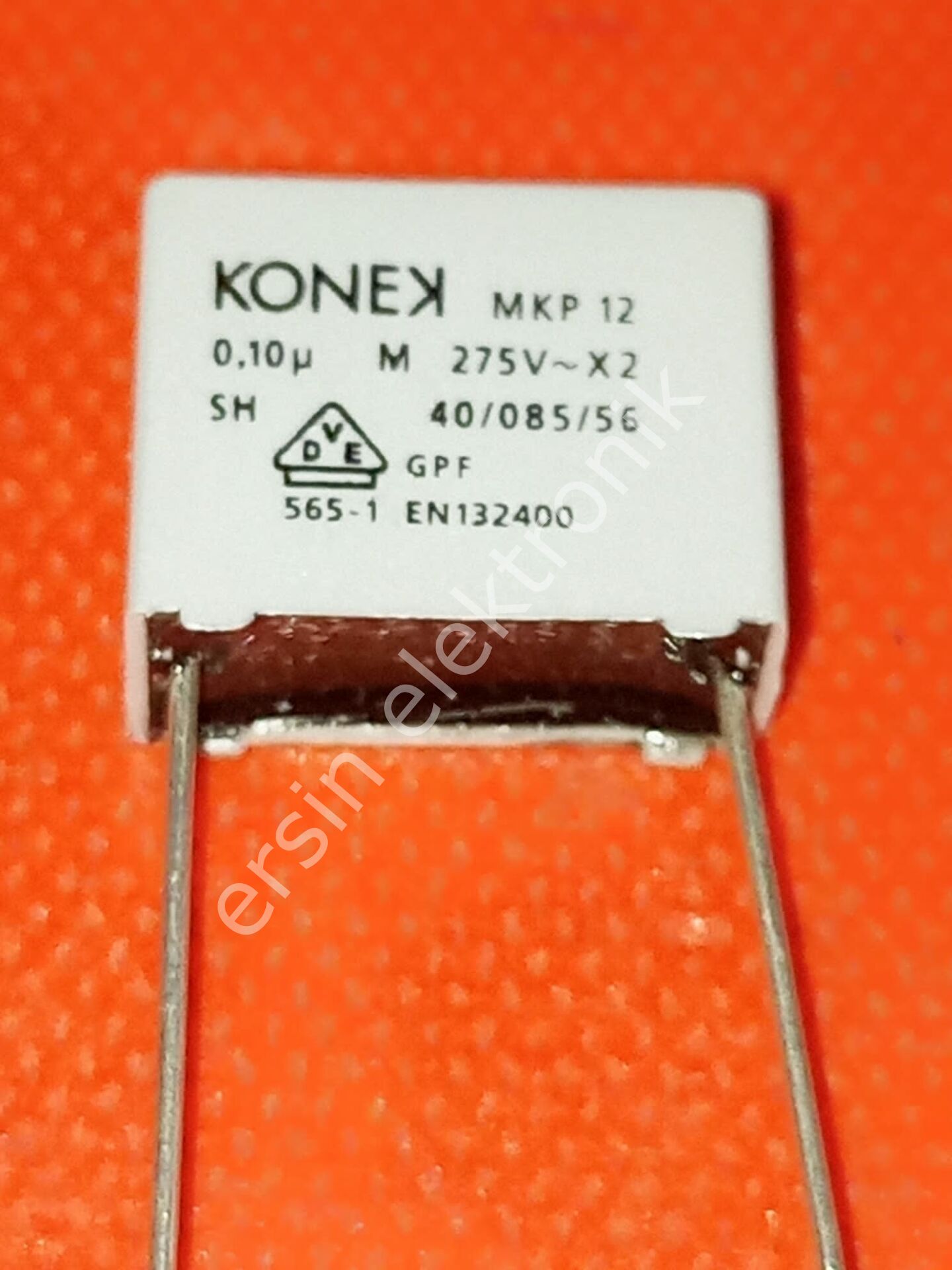 100nF 275V  (0.10UF 275V X2)Polyester Kondansatör (Bacak aralığı:15mm) (MKP M)