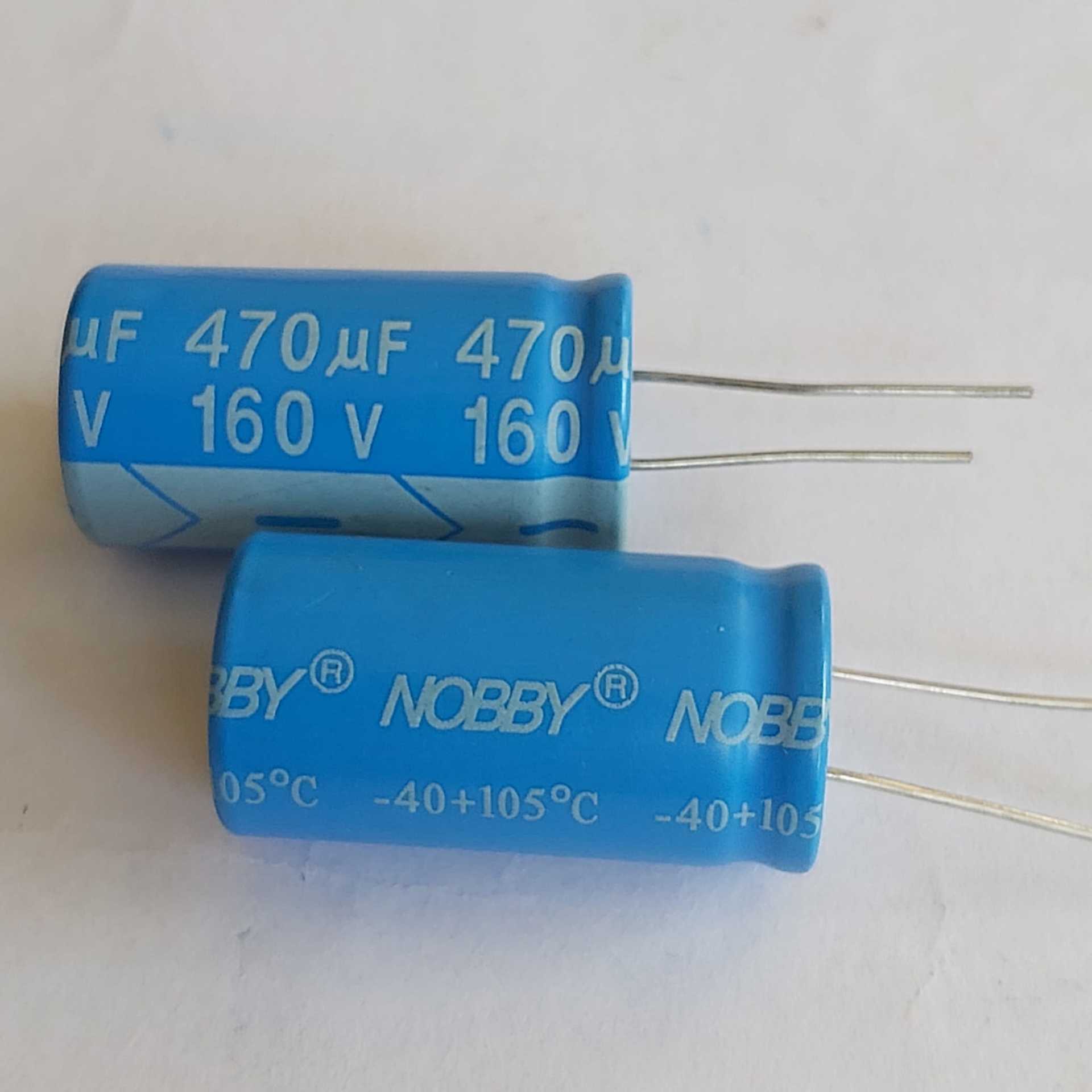 470uF 160V Elektrolitik Kondansatör (18mmx35mm)