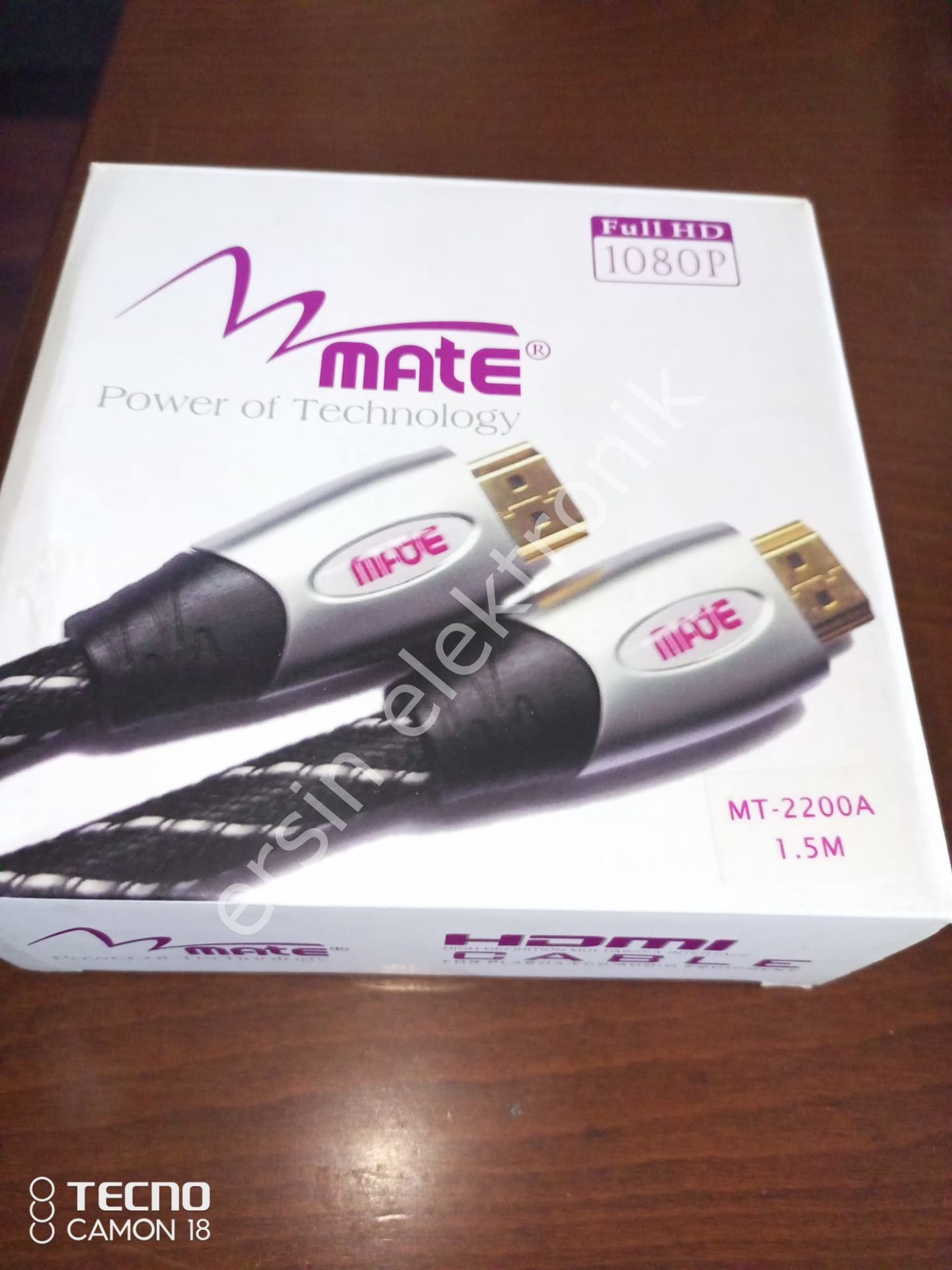 HDMI CABLE (KABLO ) (GOLD PLATED CONNECTOR PLUG CONTACTS) MT-2200A  (1.5Mt)