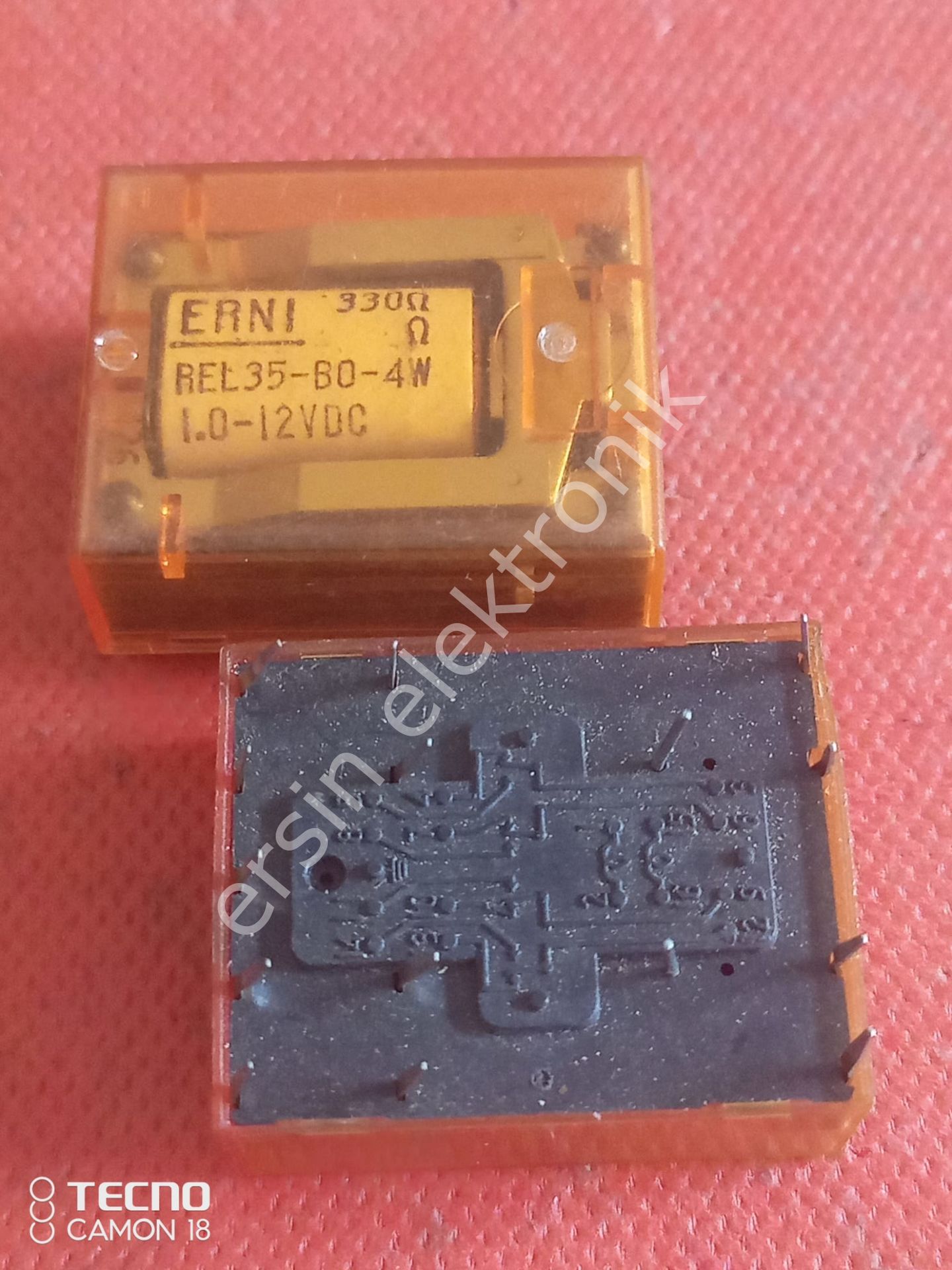 REL35-B0-4W 330R 1.0 12VDC  (12V DC ERNI RÖLE)