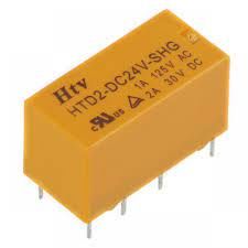 HTD2-DC24V-SHG (24V) 24V Çift Kontak Telekom Rölesi