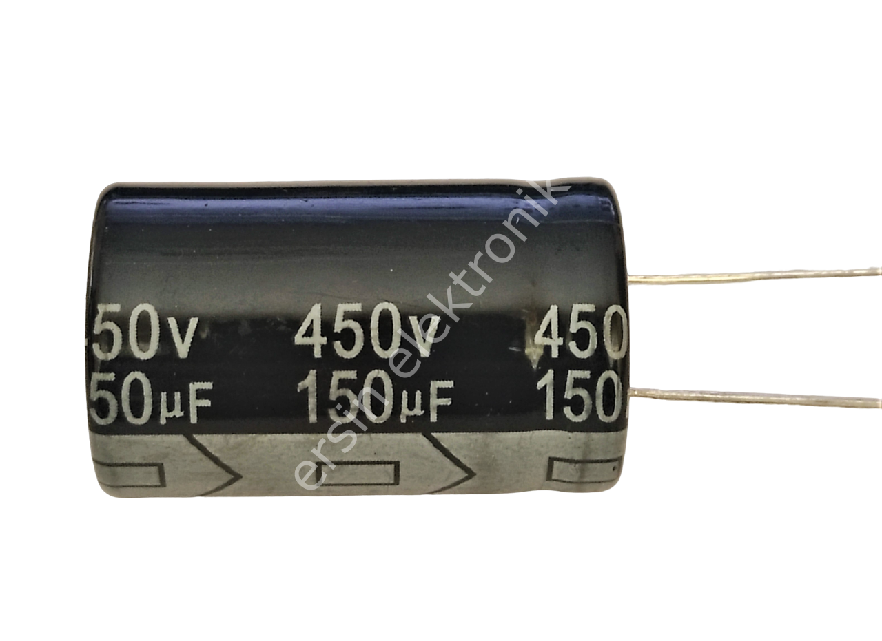 150uF 450V Elektrolitik Kondansatör (22MM X36MM) (105C)