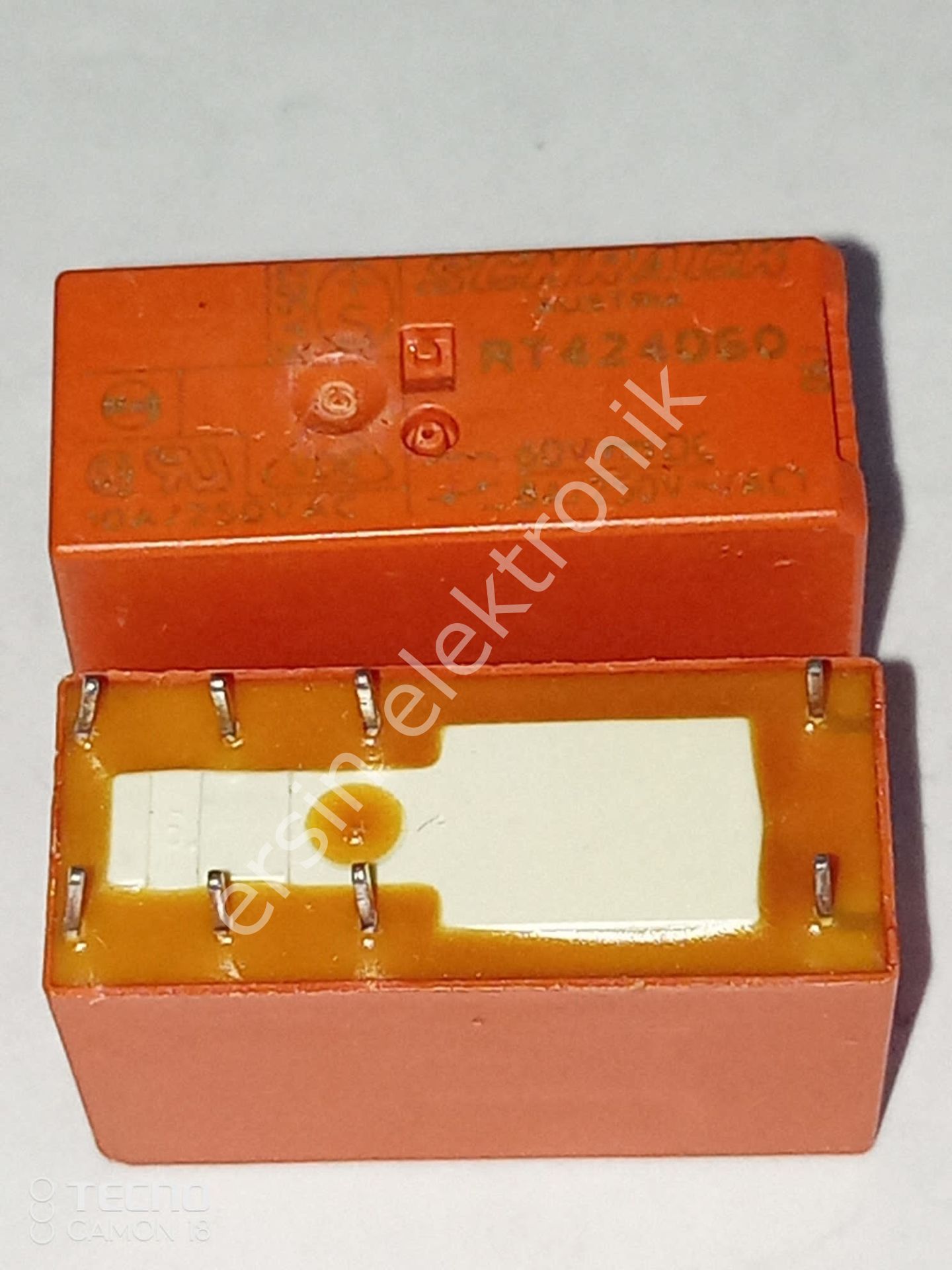 RT424060 (60V) / SCHRACK Röle Power PCB Relay RT2 DC and AC SCHRACK 60V Röle Ersin Elektronik