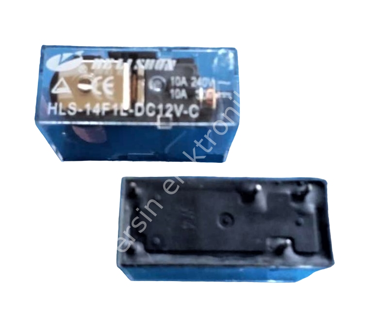 HLS-14F1L-DC12V-C (12V) / Helishun Röle (4051) (Tek Kontak)