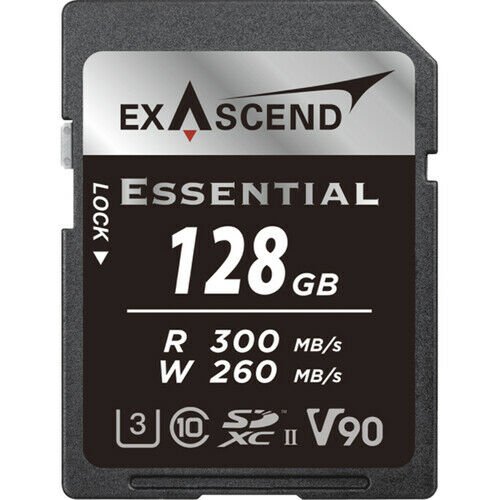 EXASCEND 128GB ESSENTIAL UHS-II SDXC MEMORY CARD