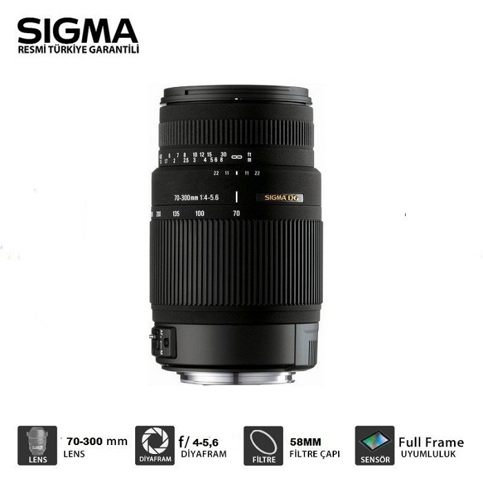 SIGMA 70-300MM F:4-5.6 DG OS LENS FOR CANON