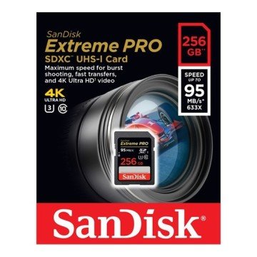 SANDISK 256GB EXTREME PRO 95MB UHS II KART