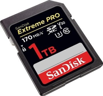 SANDISK 1TB 170MB EXTREME PRO  SDXC UHS I KART