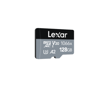 LEXAR 128GB MICRO SDXC 1066X UHS-I 160MB READ/120MB WRITE MEMORY CARD