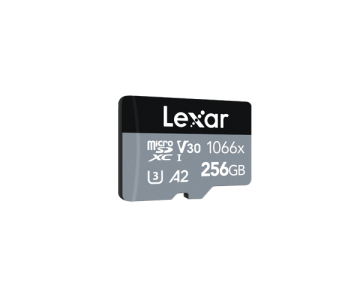 LEXAR 256GB MICRO SDXC 1066X UHS-I 160MB READ/120MB WRITE MEMORY CARD