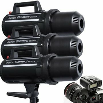 GODOX GS400 II-D 3'LÜ PARAFLAŞ KIT (400WATT)