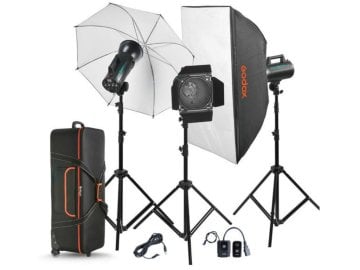 GODOX GS400 II-D 3'LÜ PARAFLAŞ KIT (400WATT)