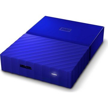 WD 4TB MY PASSPORT  USB 3.0 GÜVENLİ TAŞINABİLİR HARDDISK (MAVİ)BLUE)