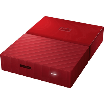 WD 4TB MY PASSPORT  USB 3.0 GÜVENLİ TAŞINABİLİR HARDDISK (KIRMIZI)RED