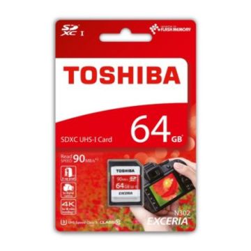 TOSHIBA 64GB SDXC EXCERIA N302 KART