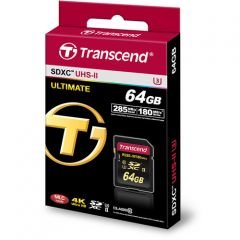 TRANSCEND 64GB UHS-II SDXC 1900X HAFIZA KARTI U3