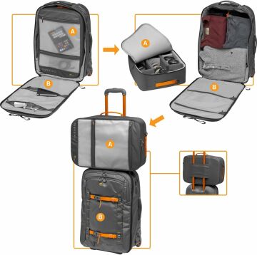 LOWEPRO WHISTLER RL 400 AW II TEKERLELİ+SIRT ÇANTASI