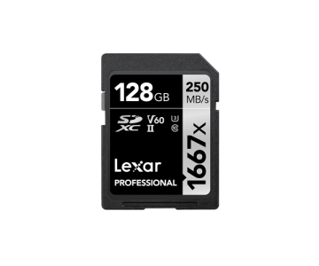 LEXAR 128GB SDXC UHS II 1667X/250MB HAFIZA KARTI