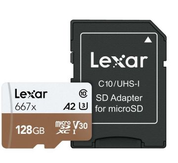 LEXAR 128GB MICROSDXC UHS-I 667X  U3 V30 HAFIZA KARTI