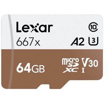 LEXAR 64GB MICRO SDXC 100MB/ 667X UHS I U3 V30 HAFIZA KARTI