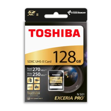 TOSHIBA128GB 270MB  EXCERIA PRO SDXC UHS II KART