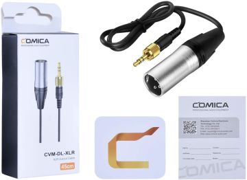 Comica CVM-DL-XLR Erkek 3.5mm TRS Alıcısı için Ses Kablosu