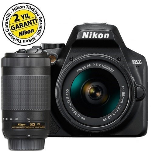 NIKON D3500+18-55 AF-P VR  + 70-300 AF-P VR (2LENSLİ KİT)