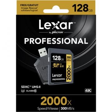 LEXAR 128GB SDXC 2000X +UHSII KART OKUYUCU