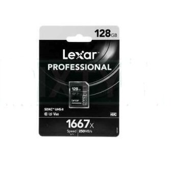 LEXAR 128GB SDXC 1667X UHSII  U3  V60 250/120 HAFIZA KARTI