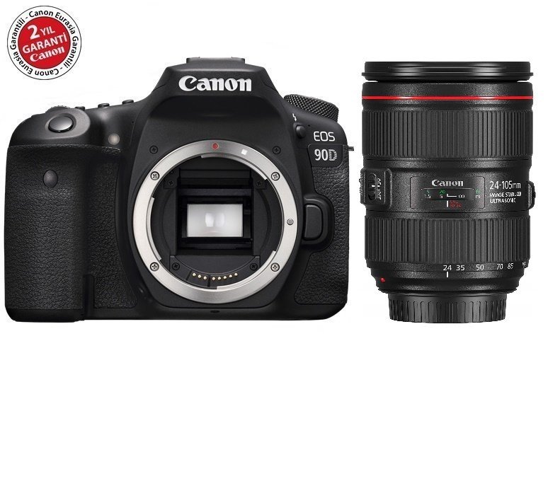 CANON 90D CANON 24-105 F4 L II IS USM LENSLI KİT