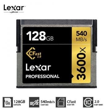 LEXAR 128GB CFAST 3600X HAFIZA KARTI