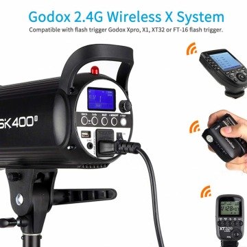 GODOX  SK400II  3'LÜ STÜDYO PARAFLAŞ SETİ