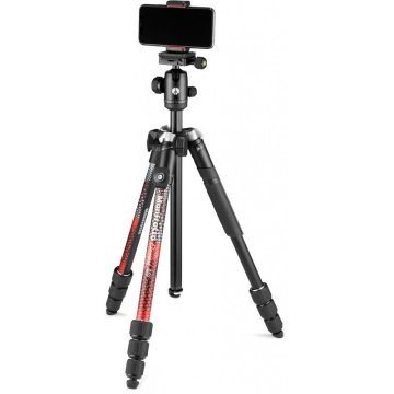 MANFROTTO ELEMENT MII ALIMINIUM +MOBIL KUMANDALI TRIPOD(MKELMII4RMB-BH)KIRMIZI