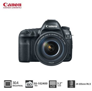 CANON 5D MARK IV 24-105 F/4 L II IS USM LENSLİ KİT FOTO MAKİNA