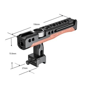 SmallRig 2362 Kafes Taşıma Kolu NATO Kelepçeli