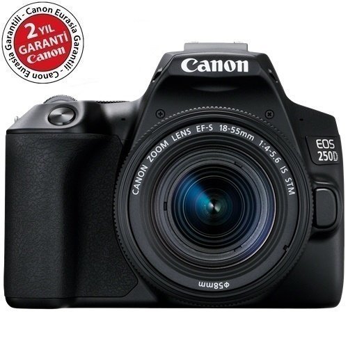 CANON 250D+18-55MM IS STM LENS KİT FOTO MAKİNA GÜMÜŞ