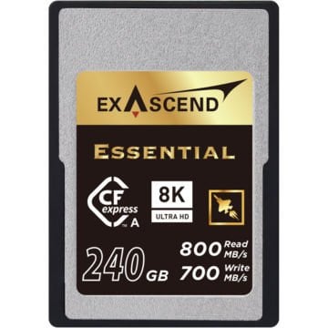 EXASCEND 240GB ESSENTIAL SERI CFEXPRESS TYPE A MEMORY CARD