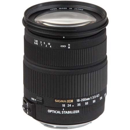 SIGMA 18-200MM II F3.5-6.3  OS HSM  LENS CANON MOUNT