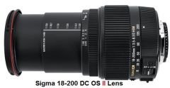 SIGMA 18-200MM II F3.5-6.3  OS HSM  LENS CANON MOUNT