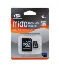 Team 16 Gb Micro SDHC Class 6 + Adaptörlü Hafıza Kartı (TMMSD16GC6)