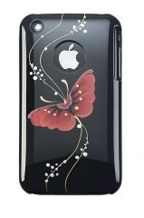 GoGo HandPainted iPhone 3G/3GS Kılıfı (Siyah/Kırmızı)