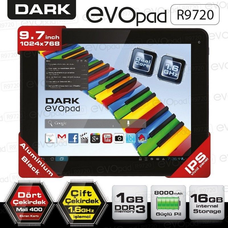 Dark EvoPad R9720 9.7'' 16Gb 4.1 Tablet