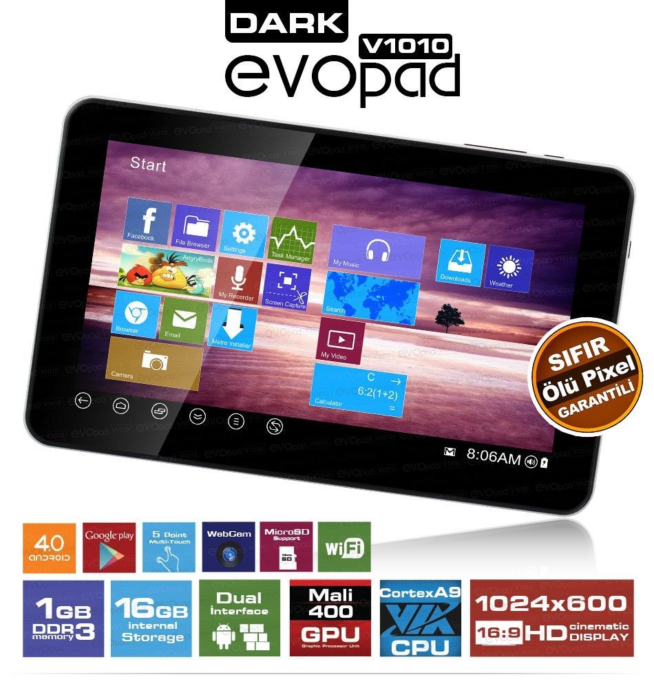Dark EvoPad V1010 10.1'' 16Gb 4.0 Tablet