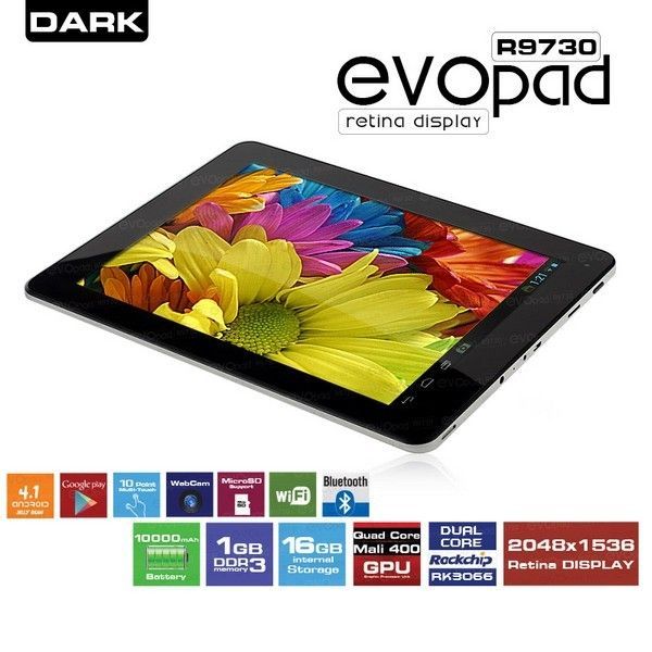 Dark EvoPad Retina R9730 9.7'' 16Gb 4.1 Tablet